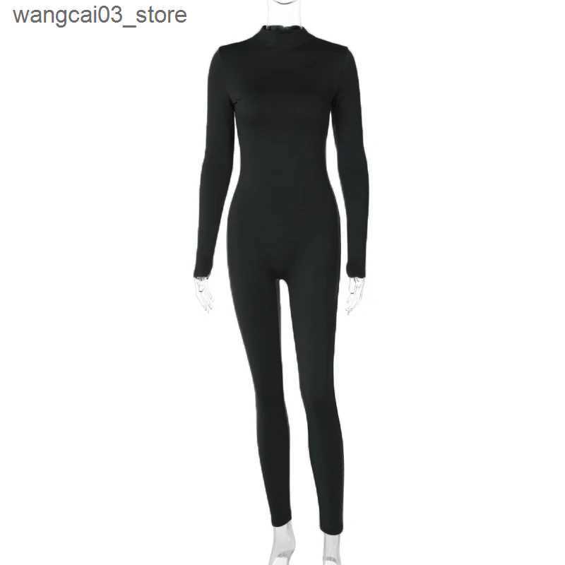Maternity Dresses Maternity Dresses Petite Milk Silk Jumpsuit with Zipper SleevesStreet Style Pants Turtleneck for Pregnant Women Photography L240910
