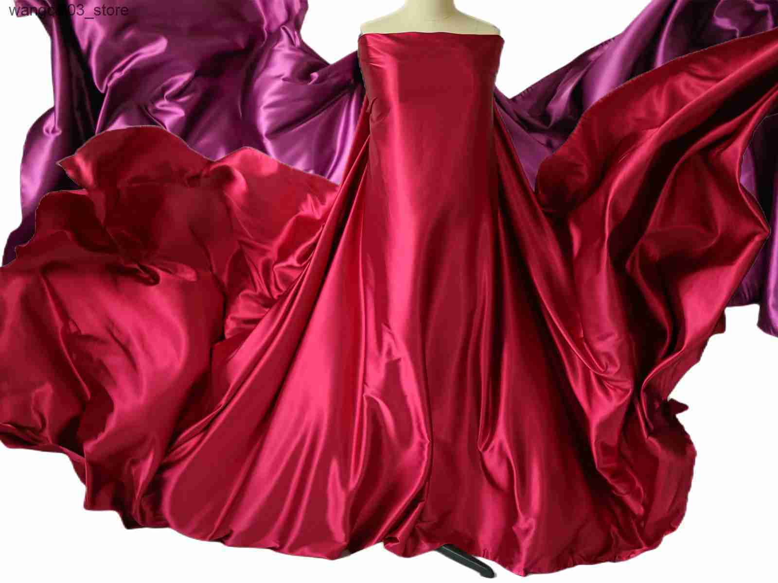 Maternity Dresses 16 Color Maternity Silk Fabric Photo Props Photography Dresses Gown Waving Satin Tossing Flying Pregnancy Flowing Cloth Overlays L24