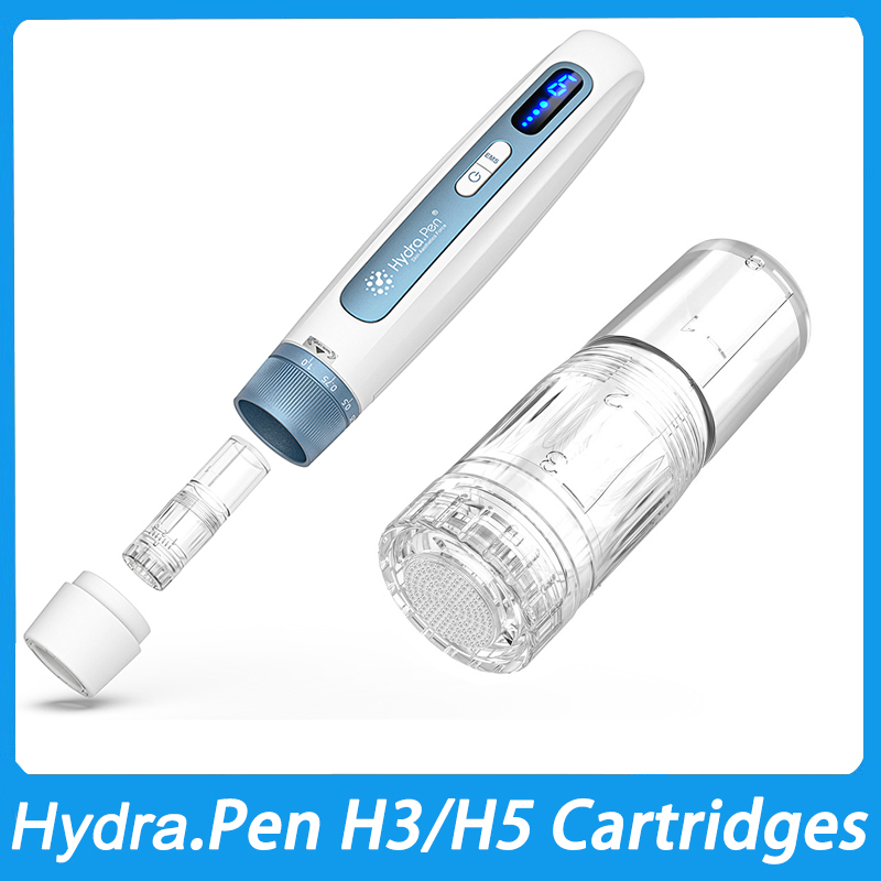 Dermapen H3 Hydra pen H5 Cartridge 50 PCS 12 Pins 24 Pin 36Pin Silicone HS Nano HR Derma MTS Stamp Needle Support 3ML Serum Applicator Microneedling R