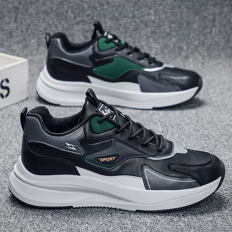 Autumn New Fashionable Thin Breathable Korean Edition Versatile Men's Low cut Sports and Leisure Dad Trendy Shoes
