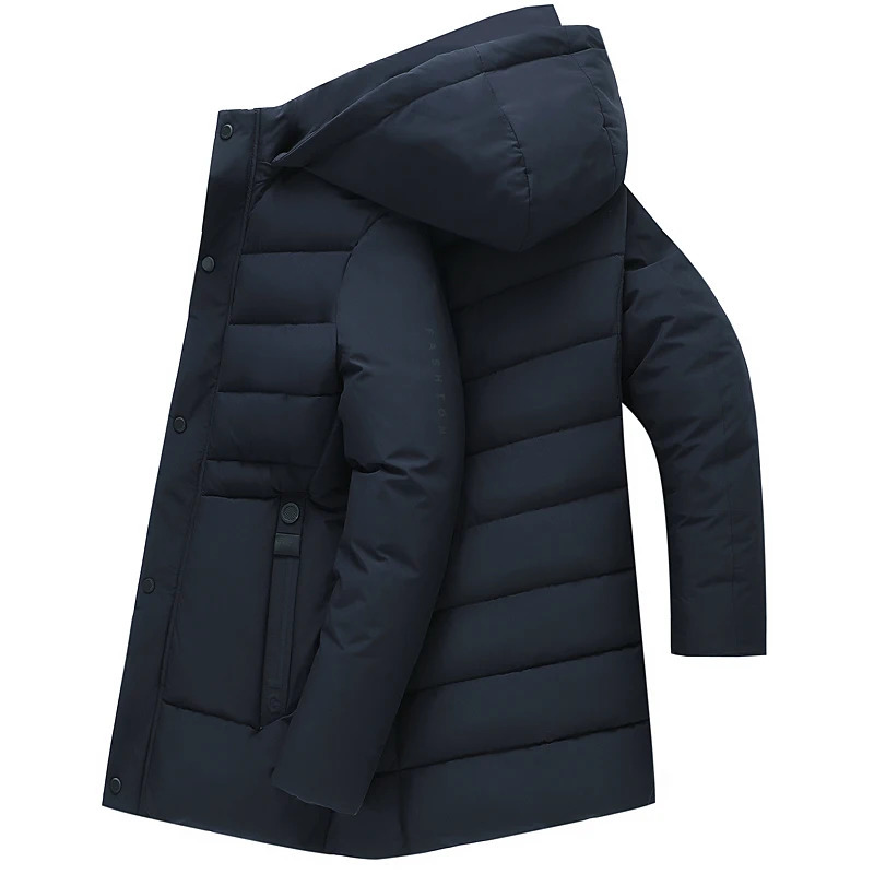 fashion wool hooded winter jacket for mens thick and warm mens winter jacket windproof gift for father and husband Parka windproof Parkas 241007