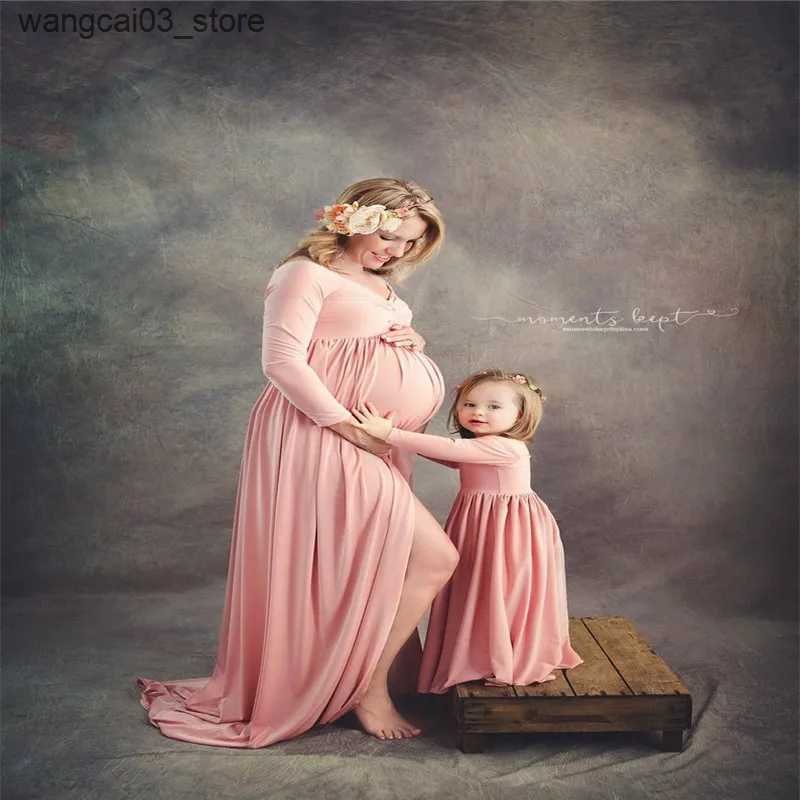 Maternity Dresses Off Shoulder Maternity Long Dress Photography Props Baby Shower Chiffon Tulle Pregnancy Women Dress Maxi Gown for Photo Shoot L24091