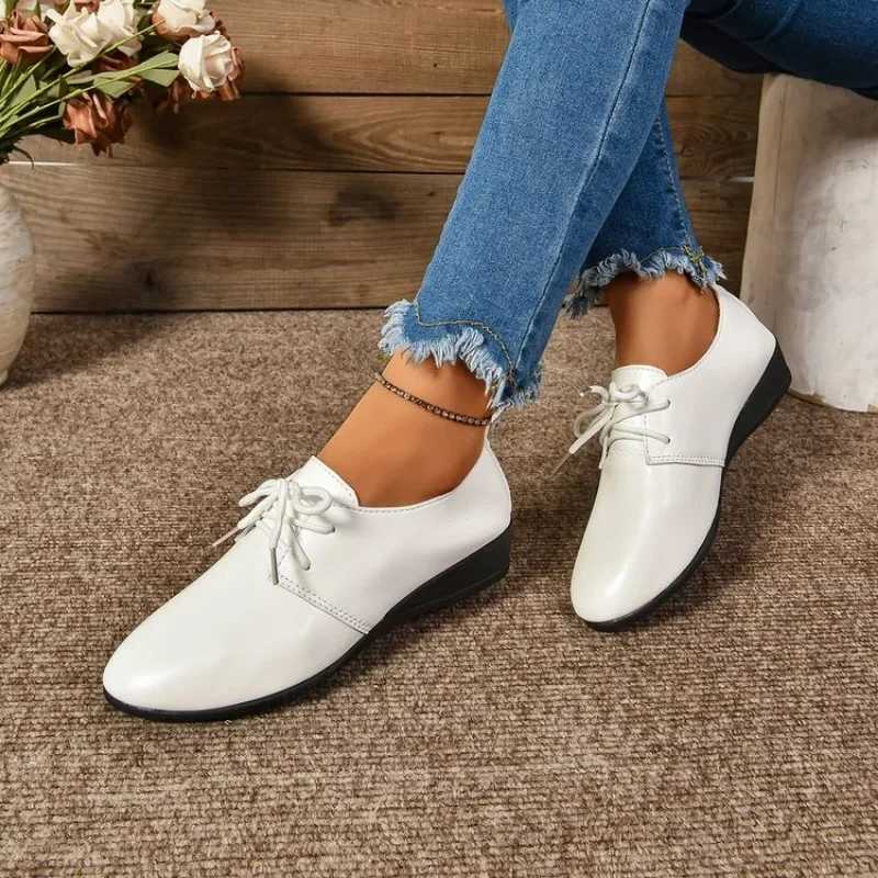 2024 genuine leather summer sandals womens casual shoes Moccasins soft toe womens shoes womens flat shoes Y241011