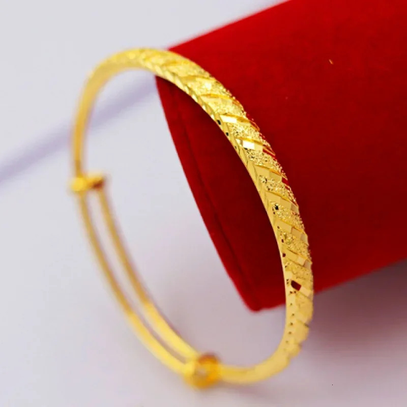 Gold Store Same Style 9999 24k Real Gold Bracelet Fashion Dragon and Phoenix Real Gold Solid Bracelet 5D Adjustable 240929