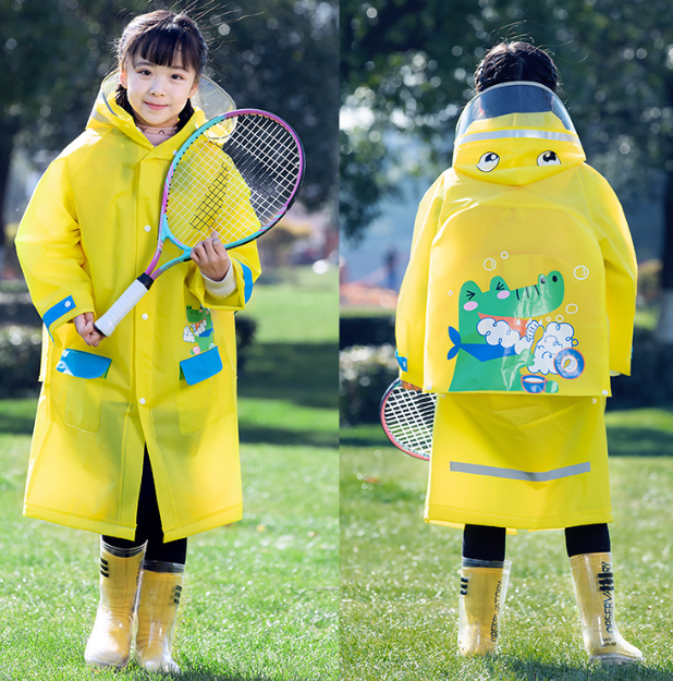 Fun cartoon hooded raincoat waterproof and breathable