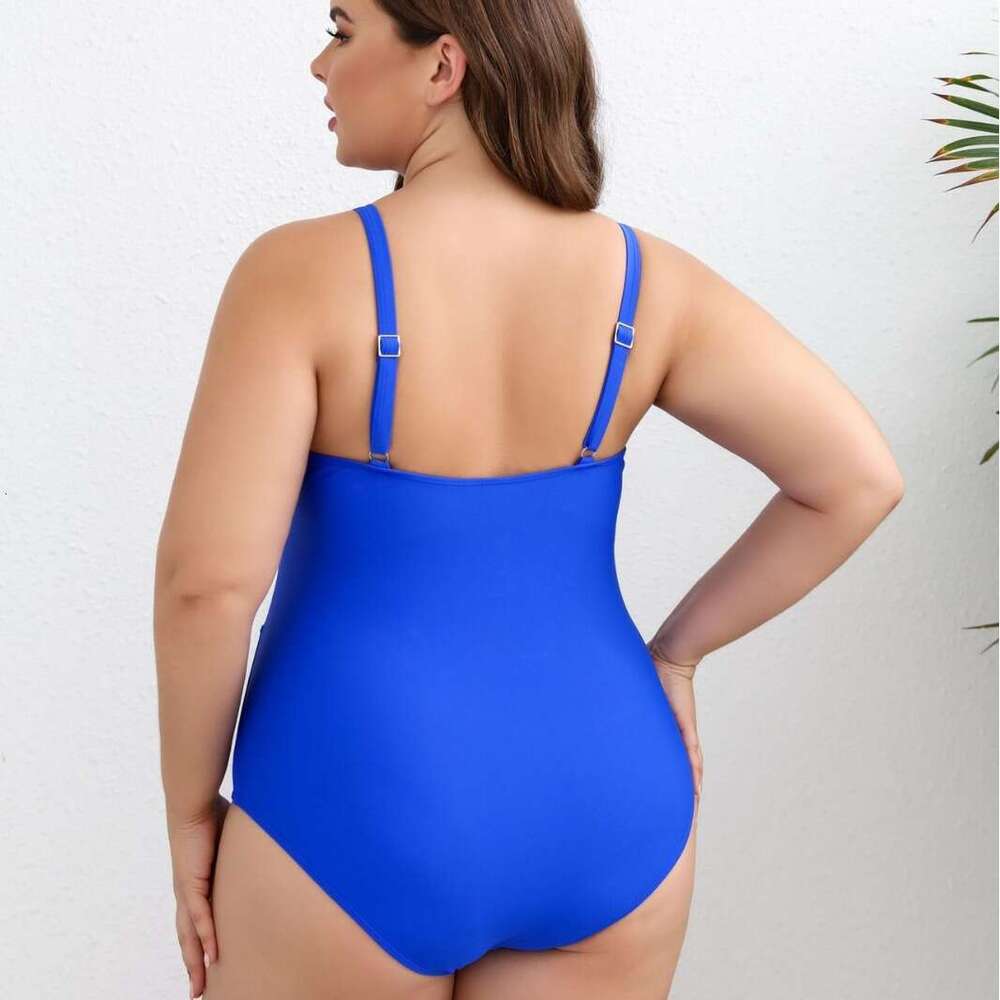 Women's Conservative Backless Bikini In Plus Size One-Piece Swimsuit
