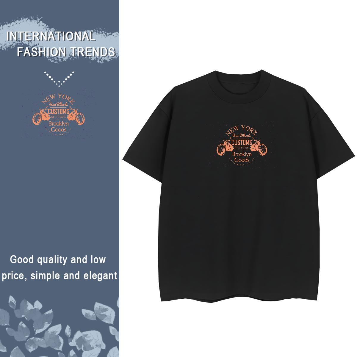 DIY T Shirts Women 230g 100% Cotton Short sleeve Soft Outdoor Motorcycle Women Tees Female Custom Print Oversized Tops