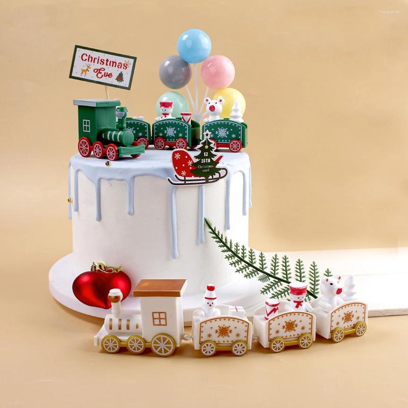 Decorations Christmas Train Ornament Merry Decoration Home Xmas Gifts Baking Party Year