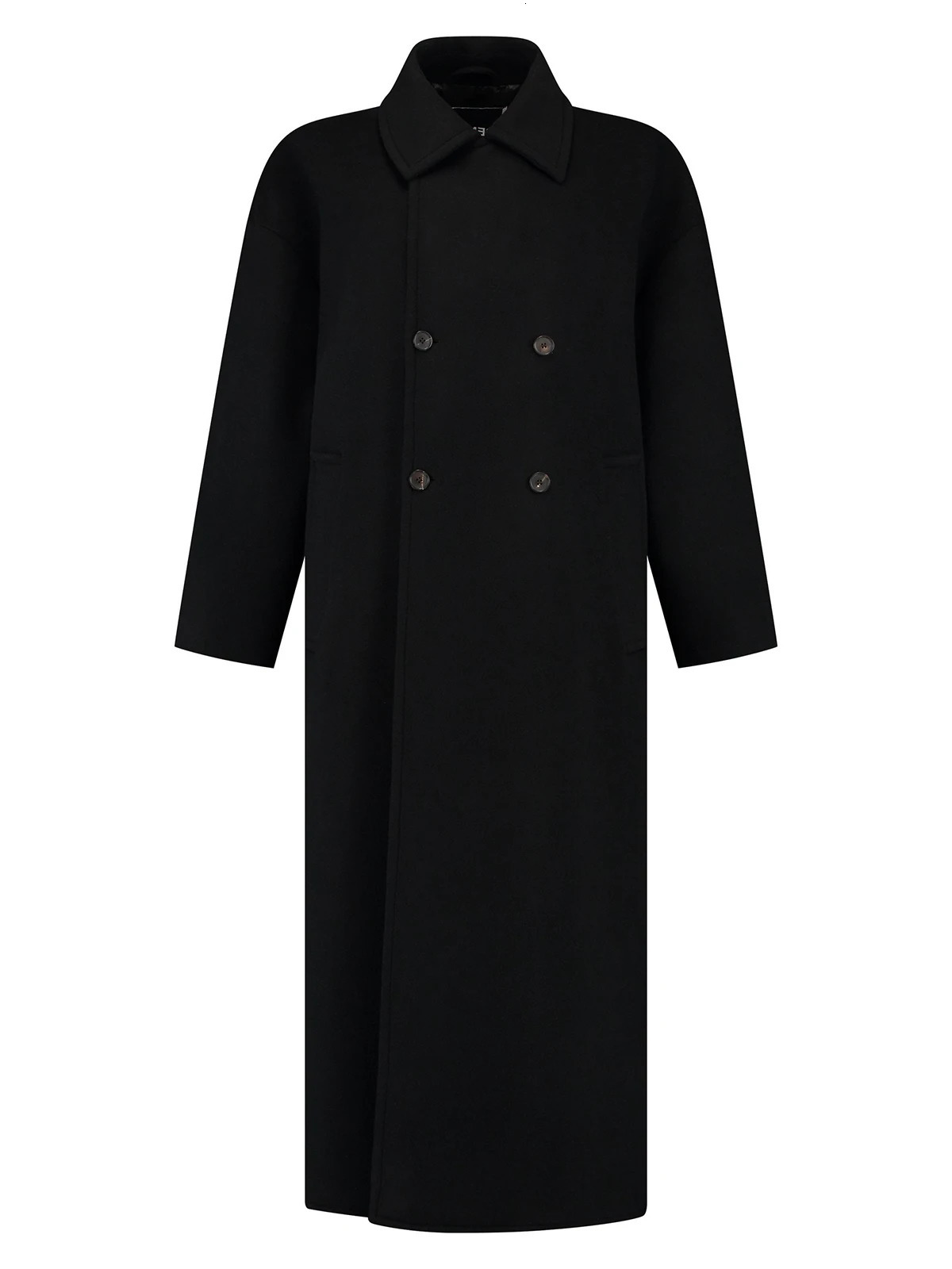 FRENKENwinter coat 2024Womens coatWool coatsouterwearsoversized loosewool blends coatsExtendedCashmereWarm 240930