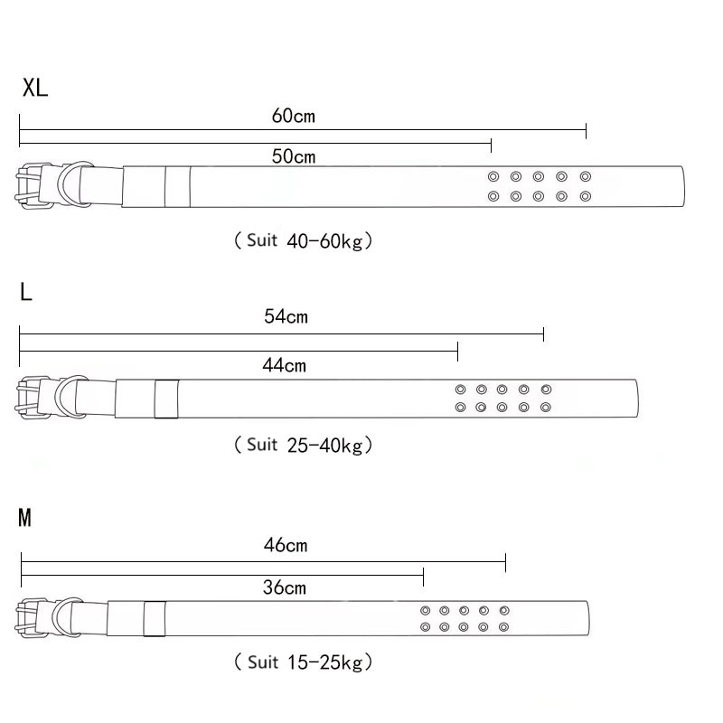 Tactical Military Adjustable Dog Soft Nylon Training Collar Heavy Duty Metal Buckle Collars for Medium Large Dogs CH312