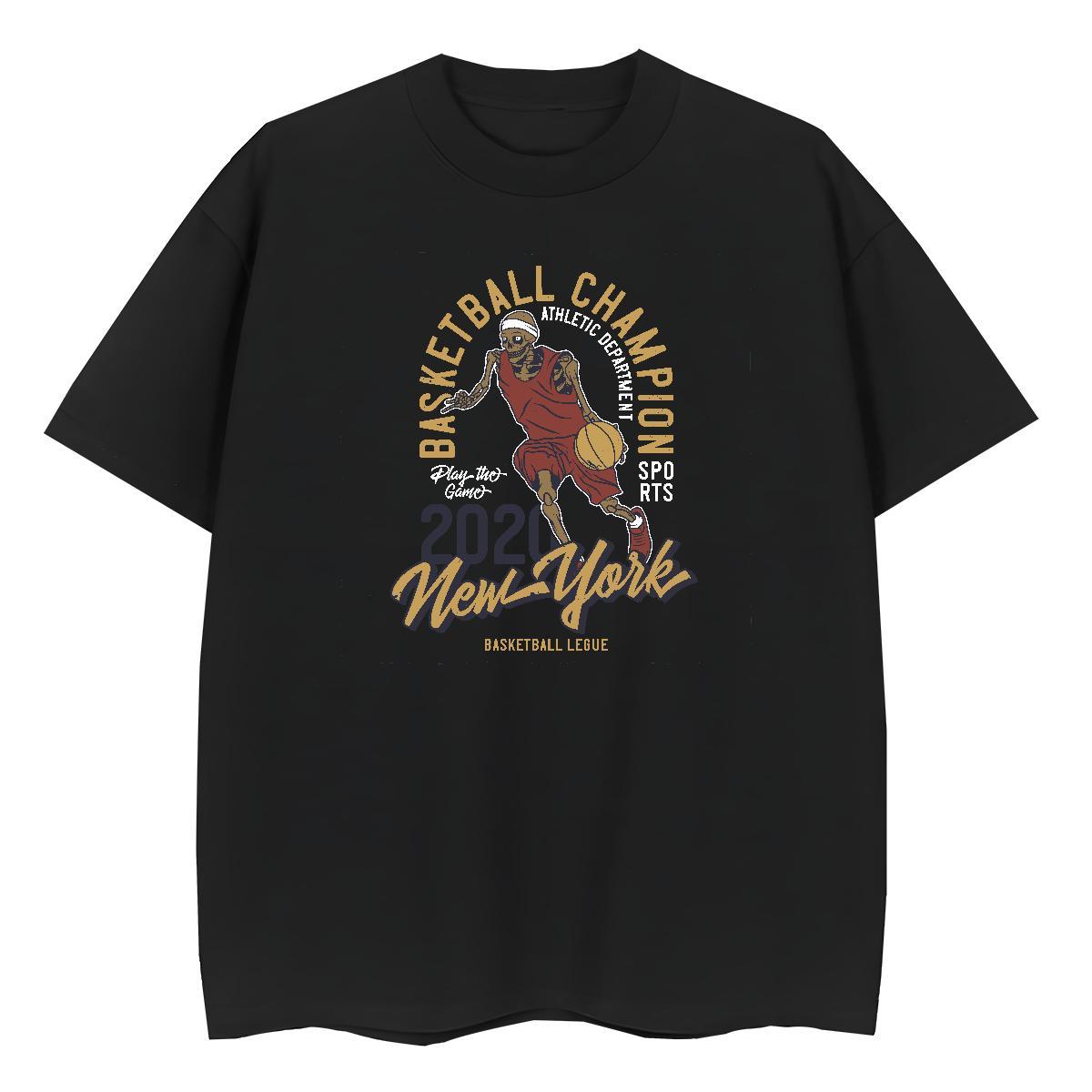 2024 T-Shirts for Women 100% Cotton 230g Breathable Short Sleeve Summer Casual skull Women Tees 5A Custom Printed Tees Shirts