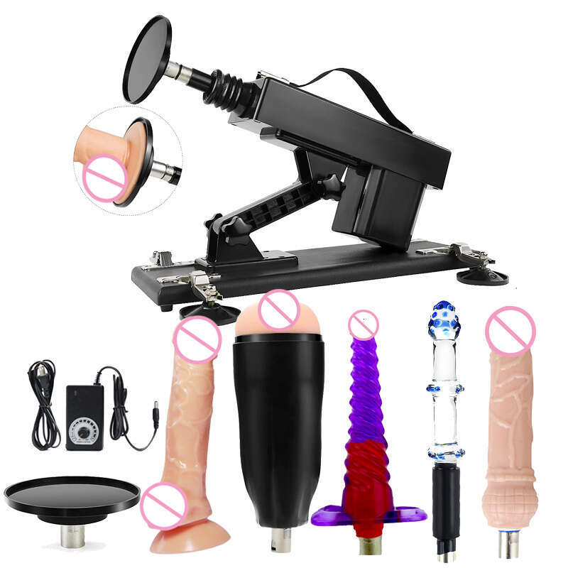 Automatic Sex Machine 3XLR Connector Love Machine Adjustable Adult Sex Toys with 6 Attachments for Couples Men and Women
