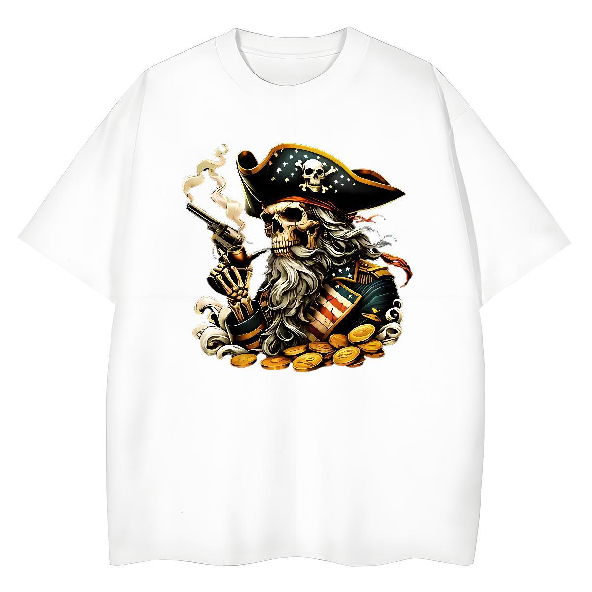 2024 DIY T Shirt For Woman 100% Cotton 230g Comfortable Hip Hop Street pistol Couples T Shirts Free Shipping DIY Printed Tshirts