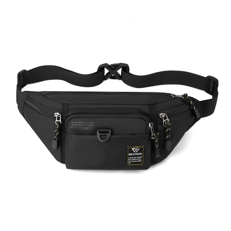 Mens waist Fanny Pack belt sling chest bag travel multiple pockets outdoor fashion money mens nylon bag wallet Bum Hip bag 241008