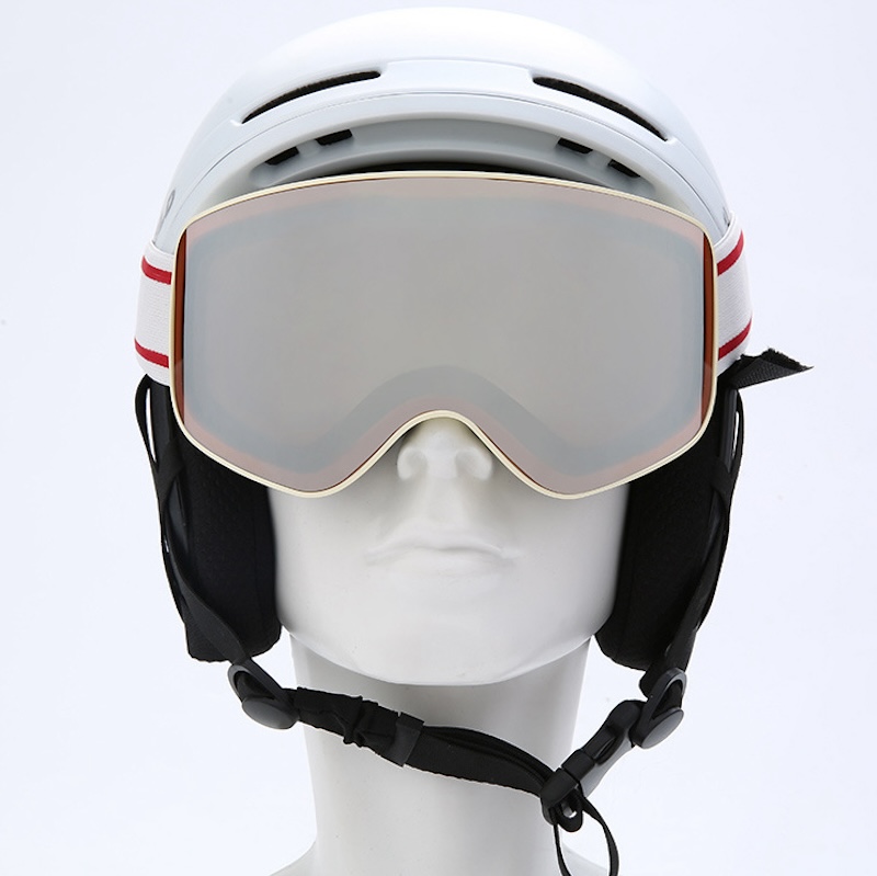 Ski Goggles Sunglasses Snowboard Women Men Skiing Eyewear Mask UV400 Snow Protection Over Glasses Adult Double Anti-Fog Cylindrical Sports Sunglasses 