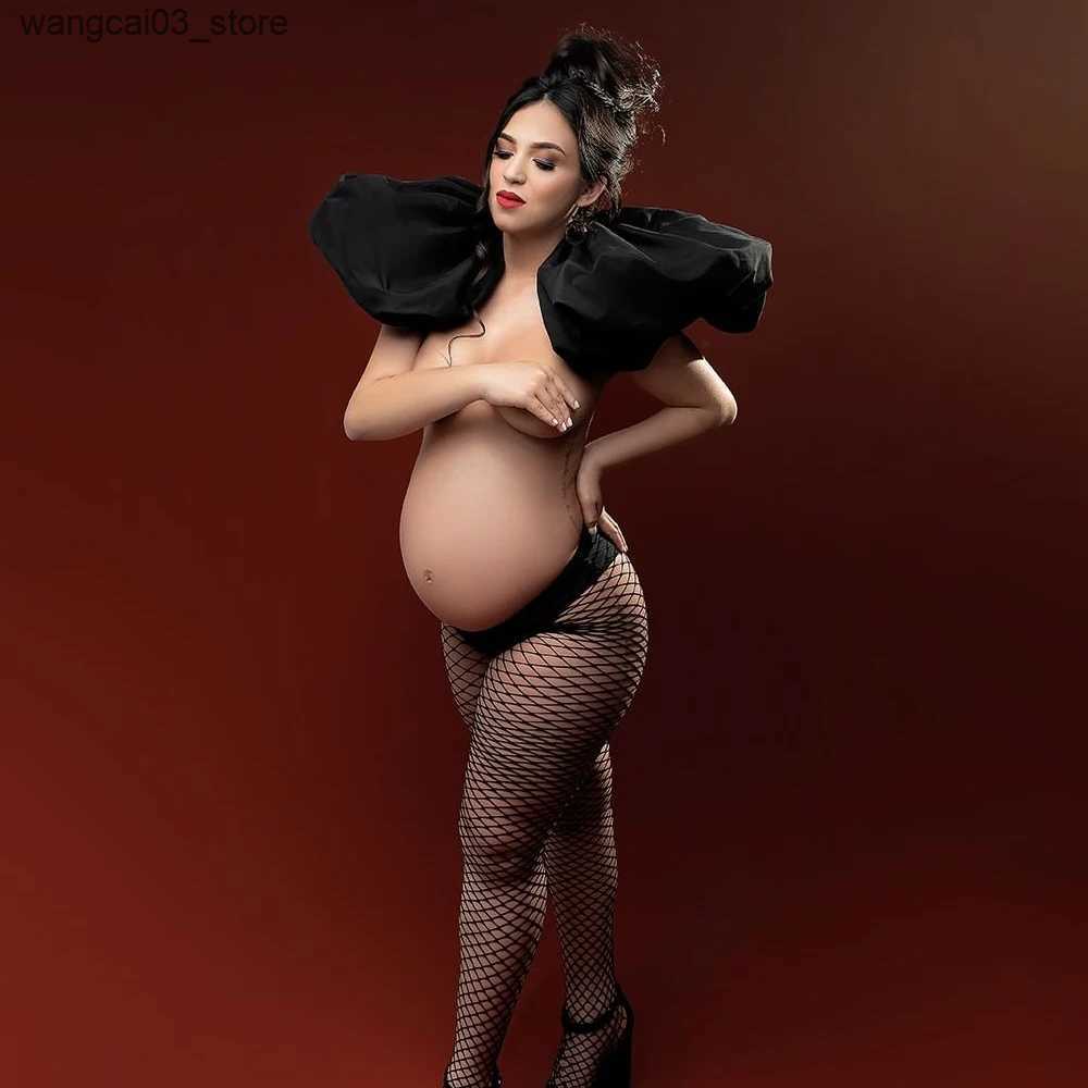 Maternity Dresses Photo Shooting Props Gown Accessories Sheer Tulle Gloves Detachable Dress Sleeves Wedding Dress Removable Puff Sleeves L240910
