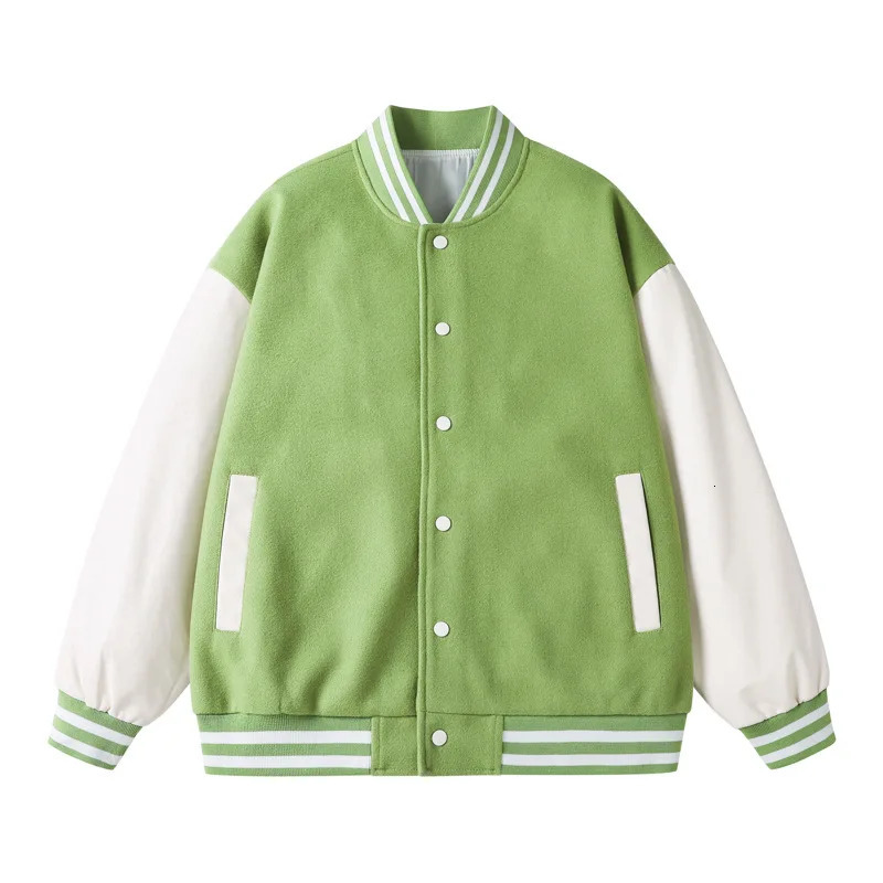 Bomber jacket mens loose hiphop casual patch work unisex embroidered street college baseball 241010