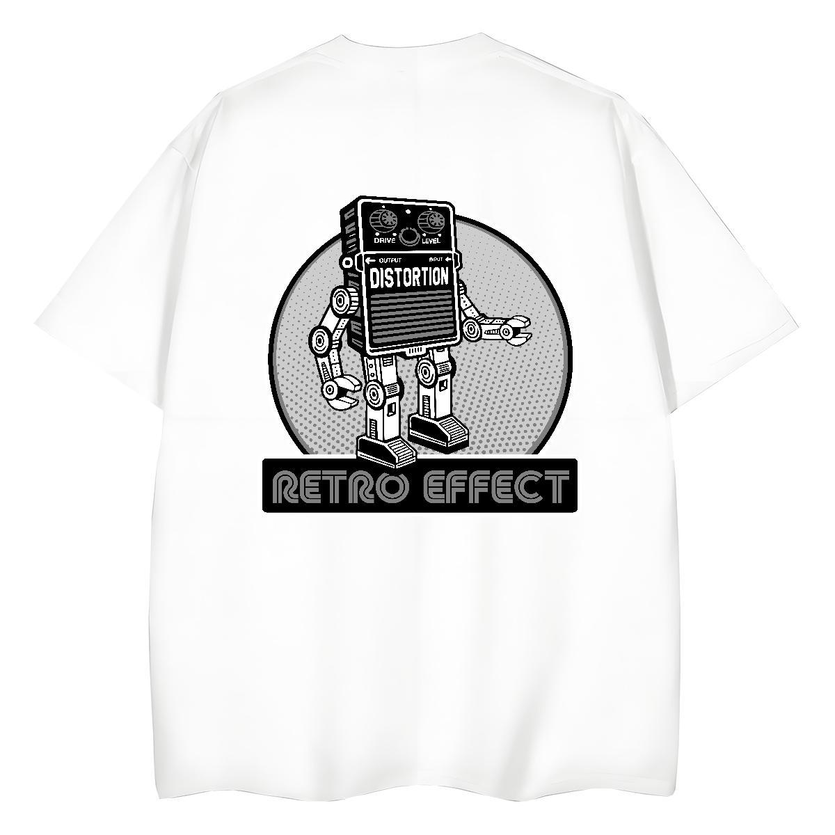 New Arrival Woman T Shirts 230g Pure Cotton O-Neck Short Sleeve Street Wear robot Women Tees Unisex Anime Tshirts