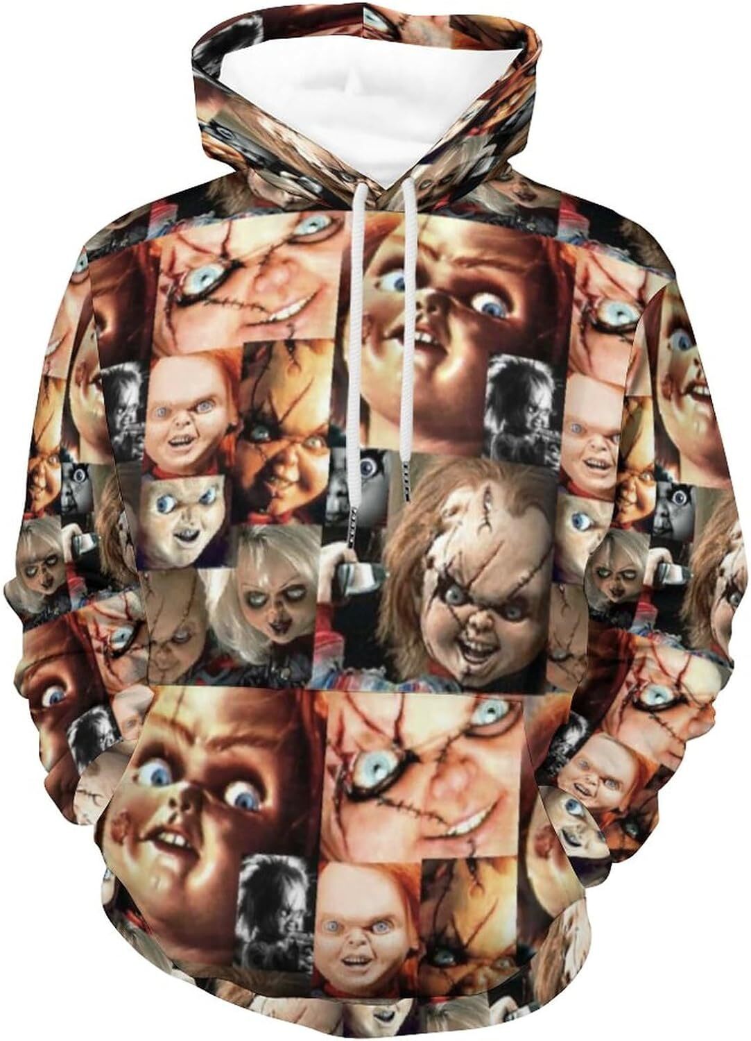 Hoodie for Mens Womens Pullover Autumn Soft Hoodie Chucky Slim Fit Loose Hip-Hop Long-Sleeved Sweatshirt for Unisex Graphic Hoodies sweatshirt