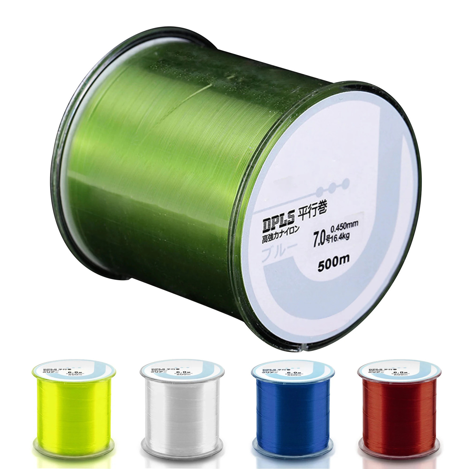 500m Nylon Fishing Line Super Strong 2LB 40LB 5 Colors Japan Monofilament Main Accessories 241007