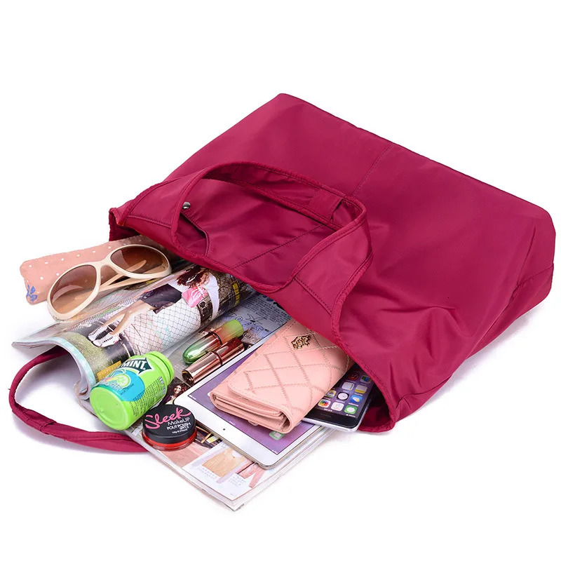 large bag Oxford washing fashion fully matched casual mom cloth shoulder bag 241008