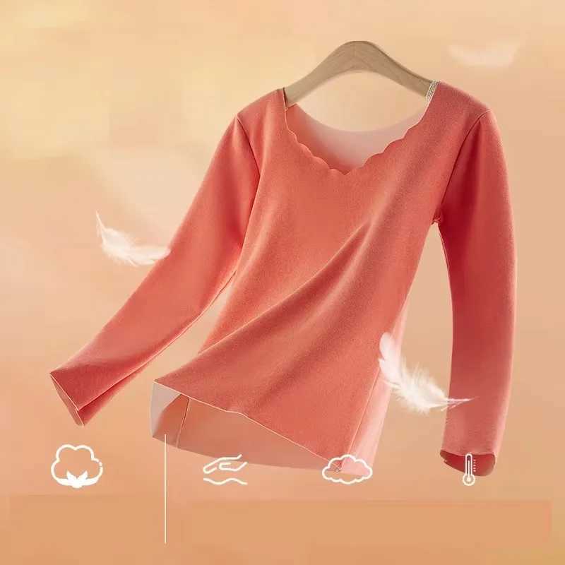 Women's Thermal Underwear Womens hot underwear mens winter clothing seamless thick double-layer warm underwear womens hot clothing set womens 2-p