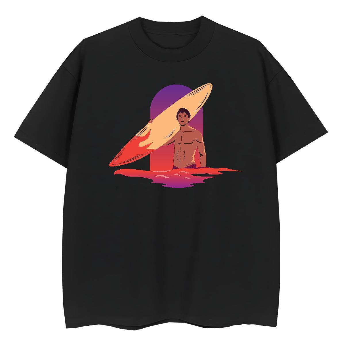 New T-Shirts for Women 230g Pure Cotton Breathable Soft Spring Summer portrait Women Tees 5A Anime Tees Shirts
