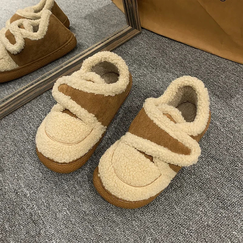 Womens snow boots elegant low boots womens black Lolita Mary Jens round toe winter Gyaru Y2k half season Pu 241007