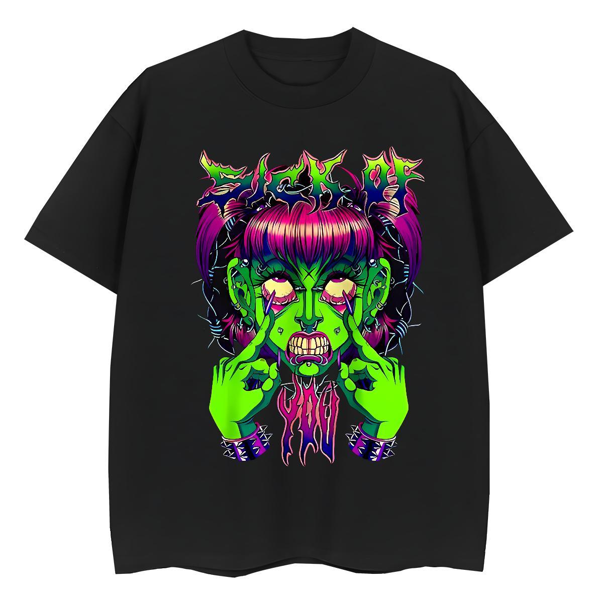 Fashion T shirt 230g Pure Cotton Comfortable Sport skull Couples T Shirts High quality Cartoon Print Tops