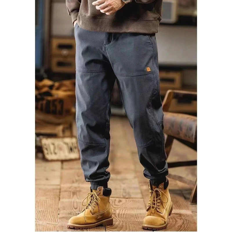 Mens Spring and Autumn Trend Retro Street Clothing Commodity Pants Y2K Casual Pocket Cotton Loose Mens Pantalones Hombre 241007