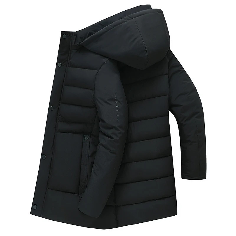 fashion wool hooded winter jacket for mens thick and warm mens winter jacket windproof gift for father and husband Parka windproof Parkas 241007