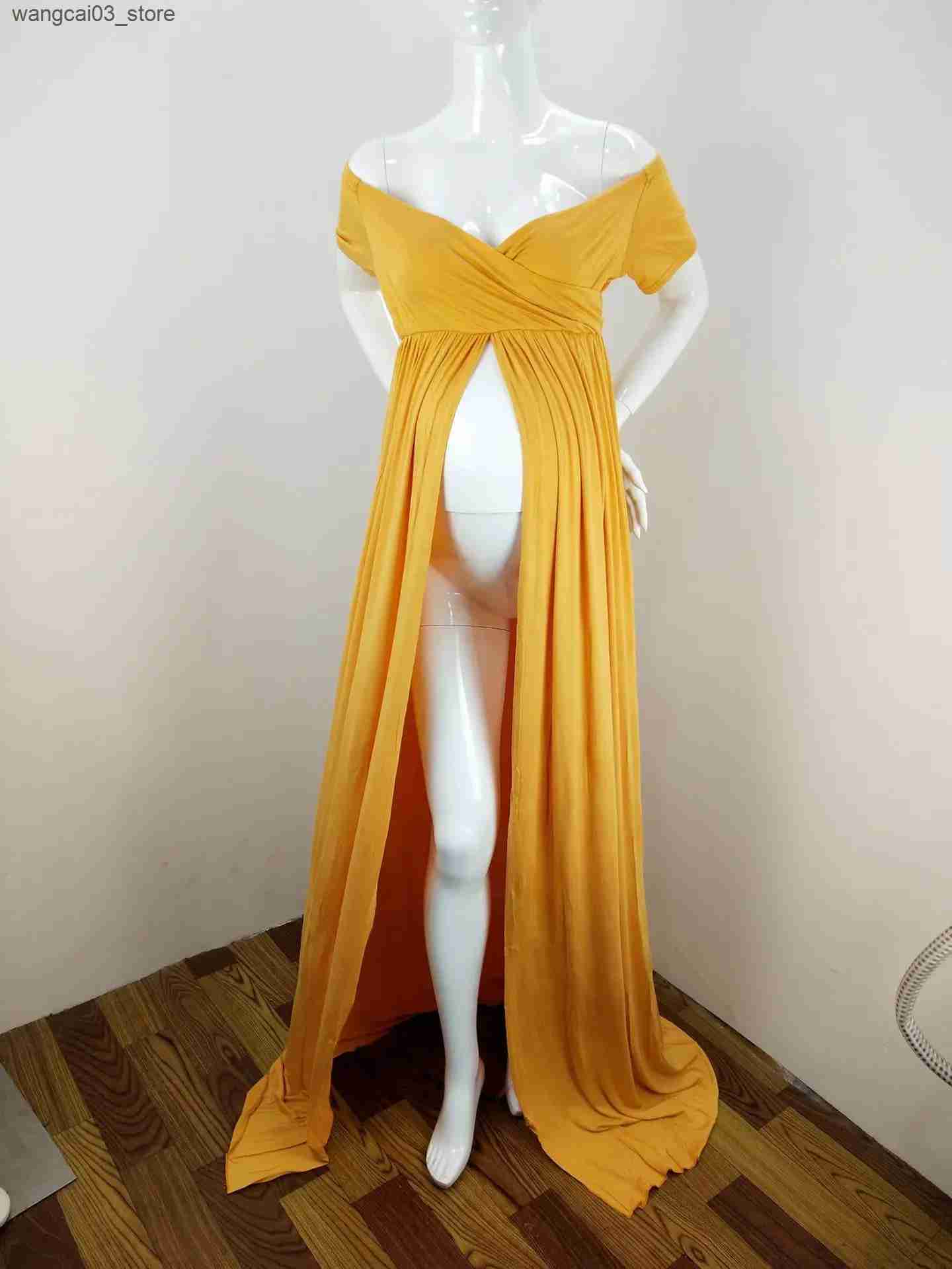 Maternity Dresses Maternity Photography Props Pregnancy Clothes Maxi Maternity photography Dress Cotton Maternity Dress For photography Props L240910
