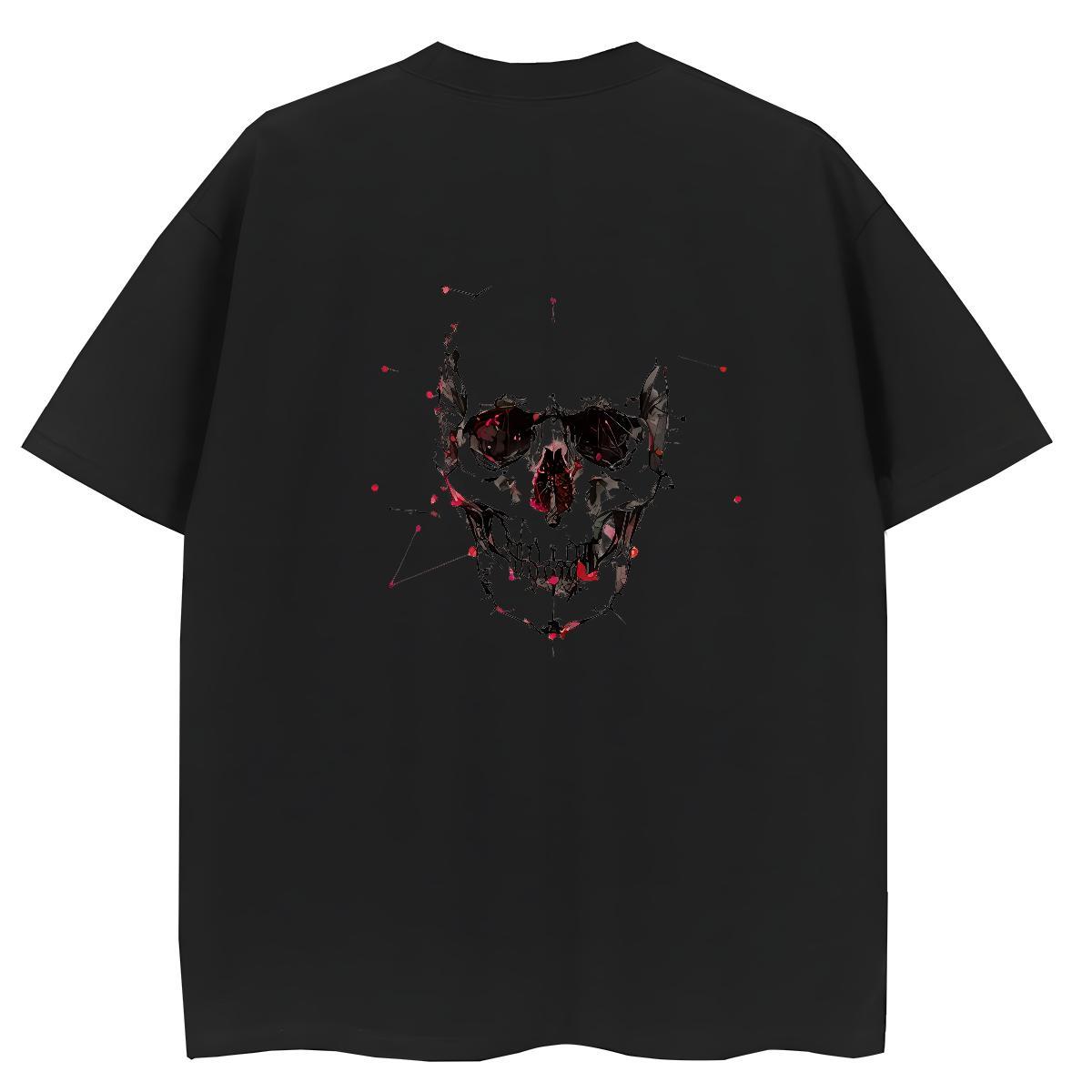 Custom T Shirt For Woman 230g Cotton O-Neck Short Sleeve Beach skull Tshirt for Man Woman Wholesale Anime Top Tees
