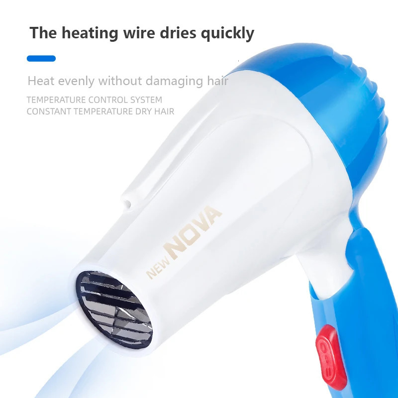 Mini Portable Hair Dryer Foldable el Student Dormitory Low Power Hair Dryer 220V 241009