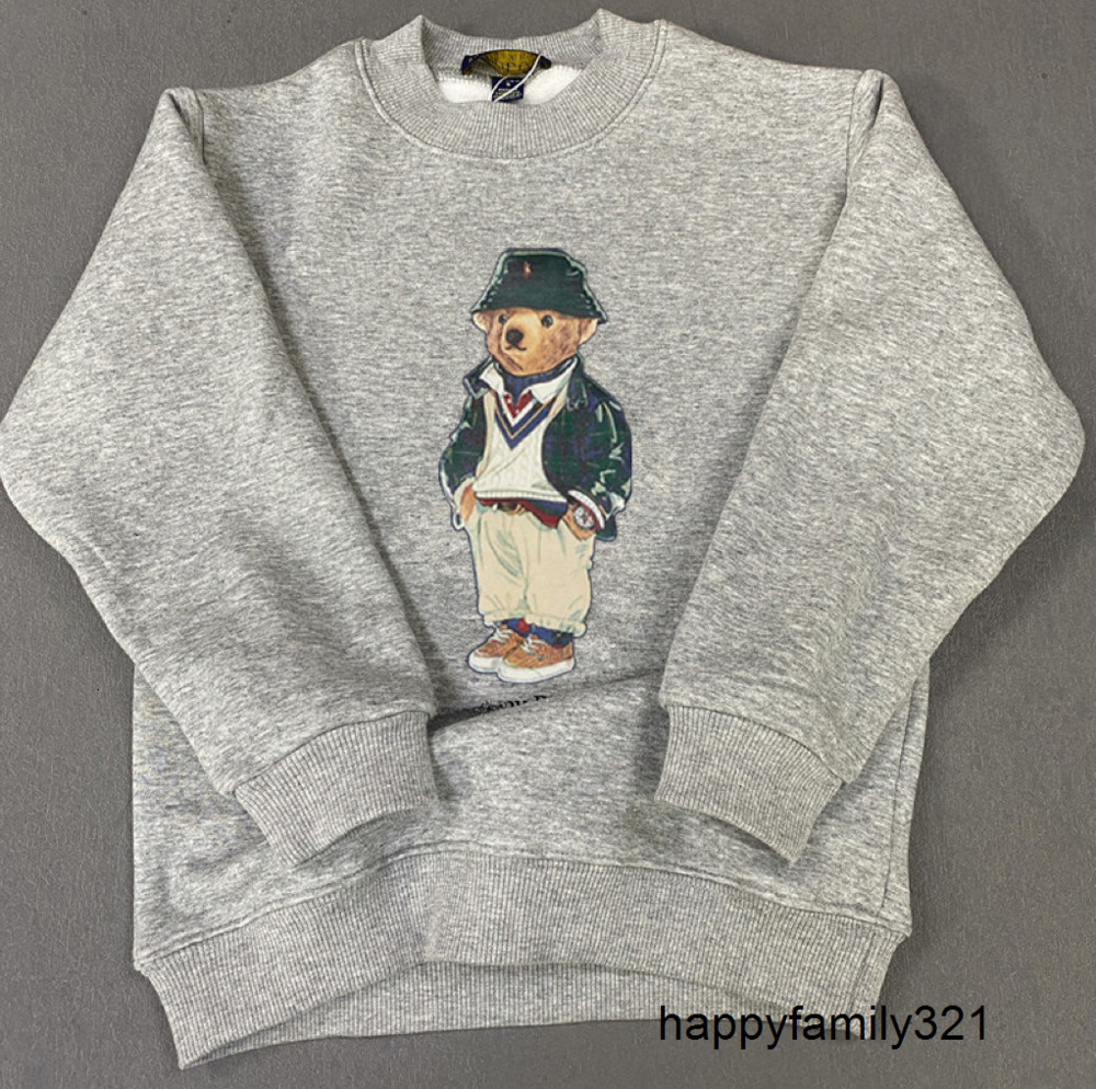 Kid Hoodies designer Hoodie rl polo jacket Casual Cotton Crew Neck Pullover Sweatshirt Embroidery printing Boys and girls Sweatshirts mens Jackets Hoodies for kids