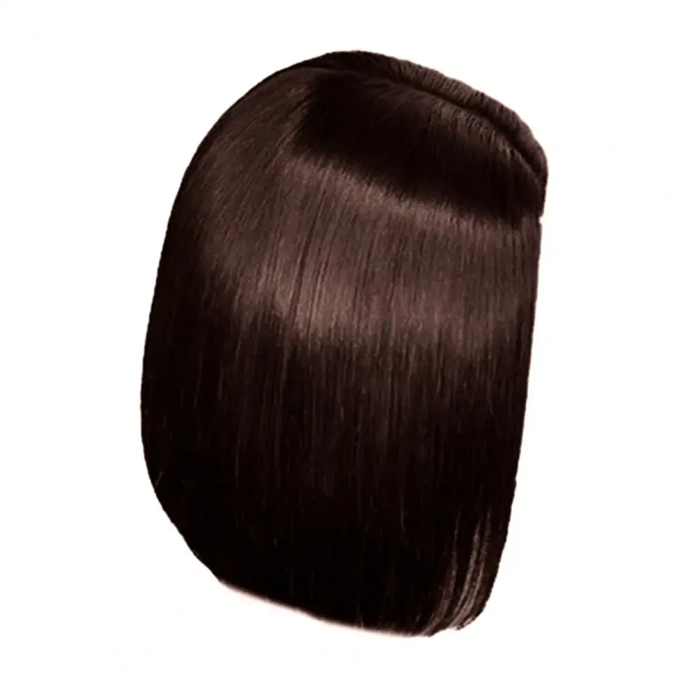 16inch Women Long Straight Wig Fashionable Women's Long-lasting Silk wigs Simulation human hair with Fluffy Centre-parted Style for Natural for W