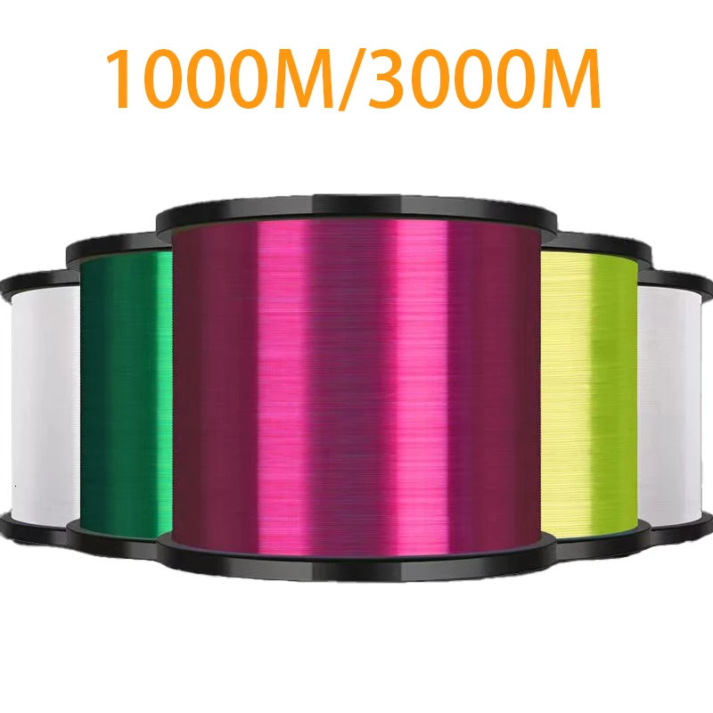 Arrival 3000m Super Strong Fishing Line High Quality Fluorocarbon Japan Monofilament Nylon Pesca 241007