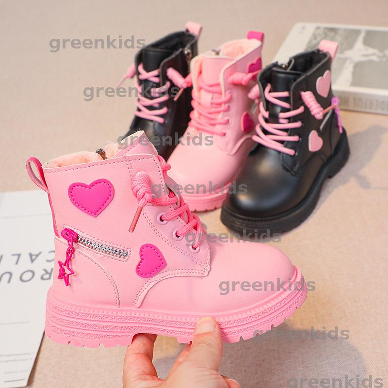 Designer Kids Leather Boots, Zipper Lace Up Fashion Shoes for Boys Girls dh5727163