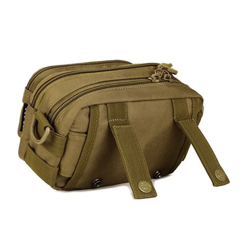 Molle shoulder/messenger cross body bag for men 1000D nylon travel Fanny attack men waist bag clutch phone bag 241008