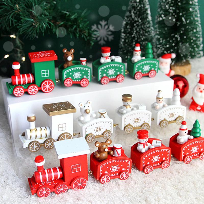 Decorations Christmas Train Ornament Merry Decoration Home Xmas Gifts Baking Party Year