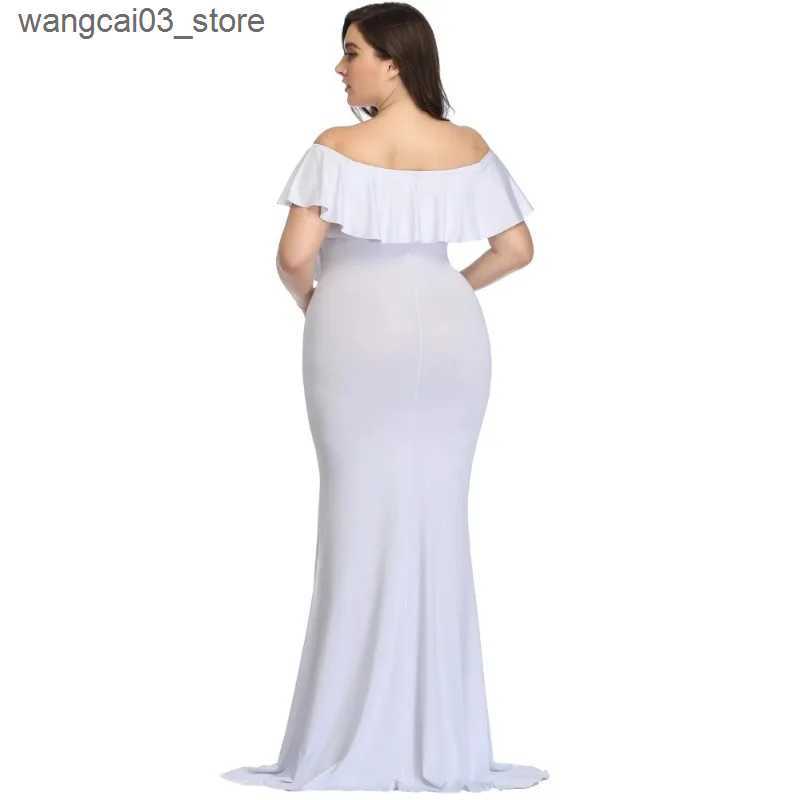 Maternity Dresses New Maternity Dresses Maternity Photography Props Plus Size Dress Elegant Fancy Cotton Pregnancy Photo Shoot Women Long Dress L24091