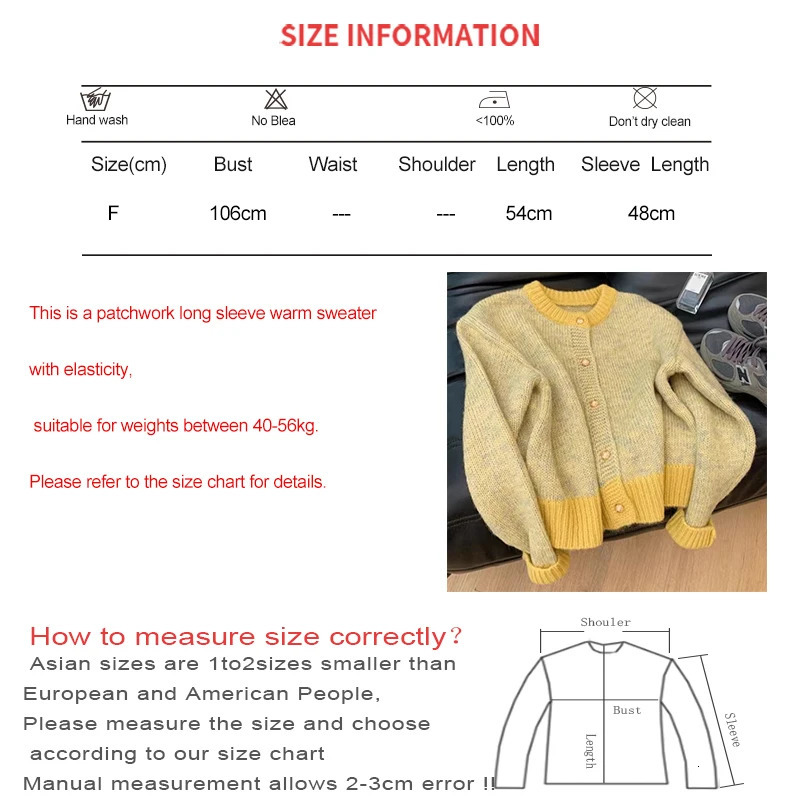 HELIAR Singlebreasted Cardigan Long Sleeve Patchwork Knitted Sweater ONeck Casual Warm Coat Office Outerwear Autumn Winter 241007
