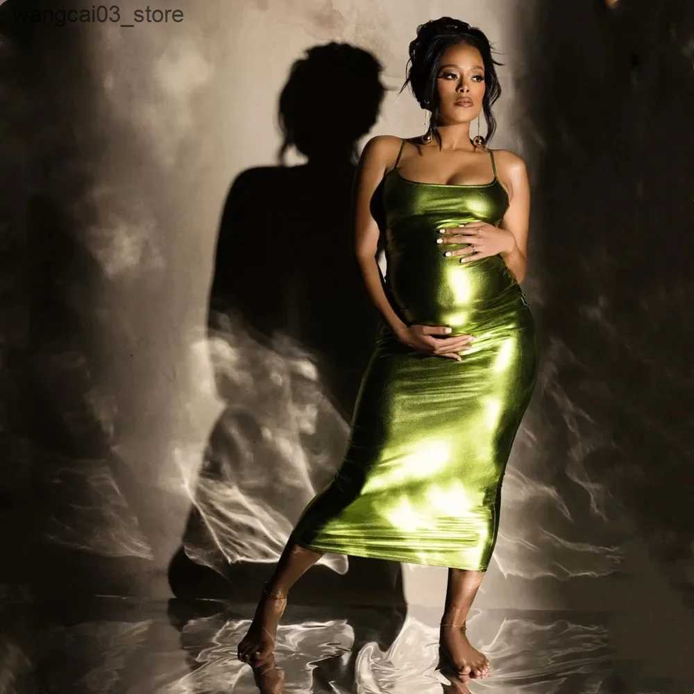 Maternity Dresses Elastic Maternity Photography Dress Sexy Backless Stretchy Skinny Pregnant Woman Photoshoot Dress L240910