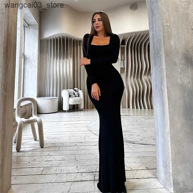 Maternity Dresses Maternity Dresses Photoshoot Fall Bodycon Long Sleeve Simple Women Elegant Casual Dresses Baby Shower L240910