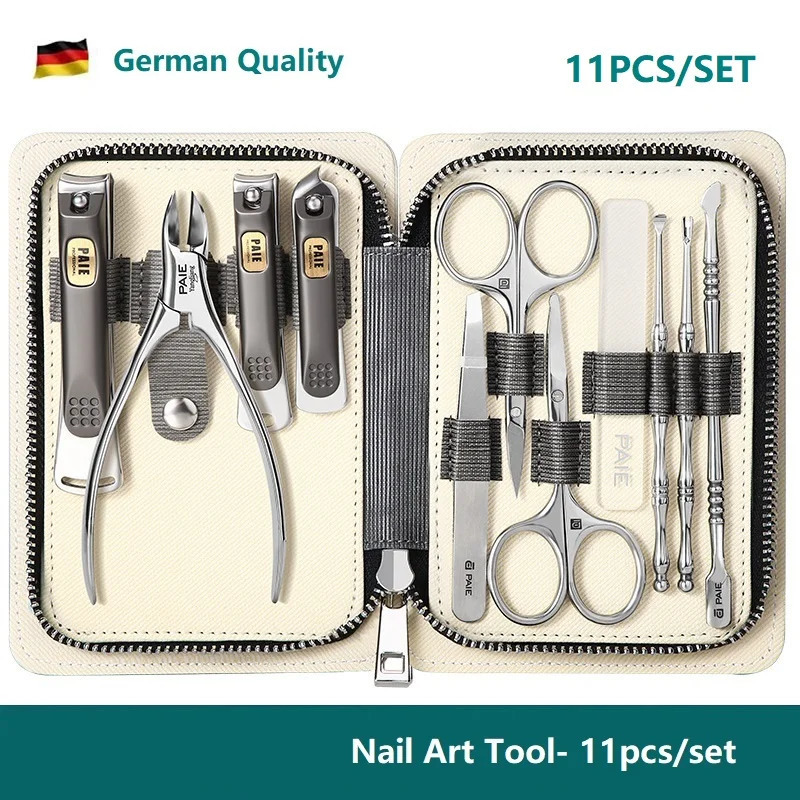 German High Quality Nail Clipper Set Upscale Durable Nail Trimmer Set Portable Home Nail Tool Toenail Thick Nail Clippers 240927