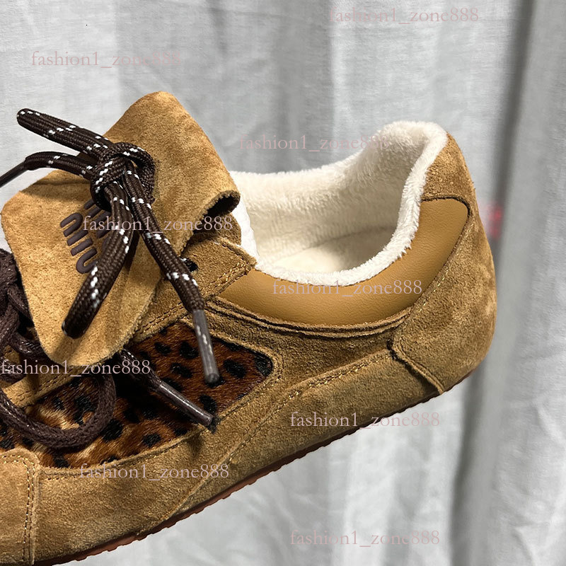 Retro designer shoes designer womens shoe luxury versatile casual campus sports board shoes trend flat bottomed leopard print training simple fashion 