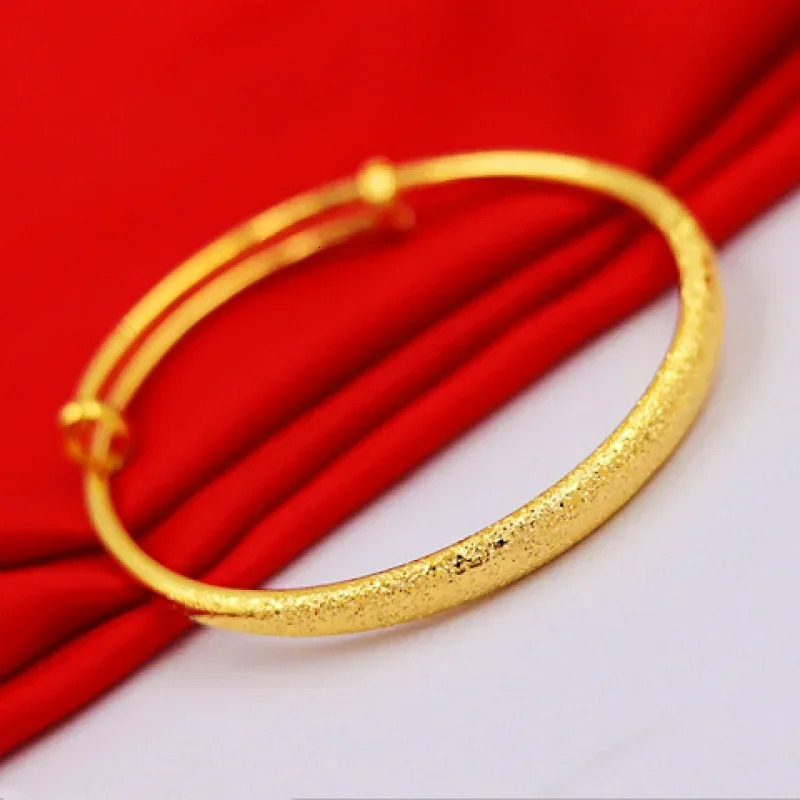 Gold Store Same Style 9999 24k Real Gold Bracelet Fashion Dragon and Phoenix Real Gold Solid Bracelet 5D Adjustable 240929