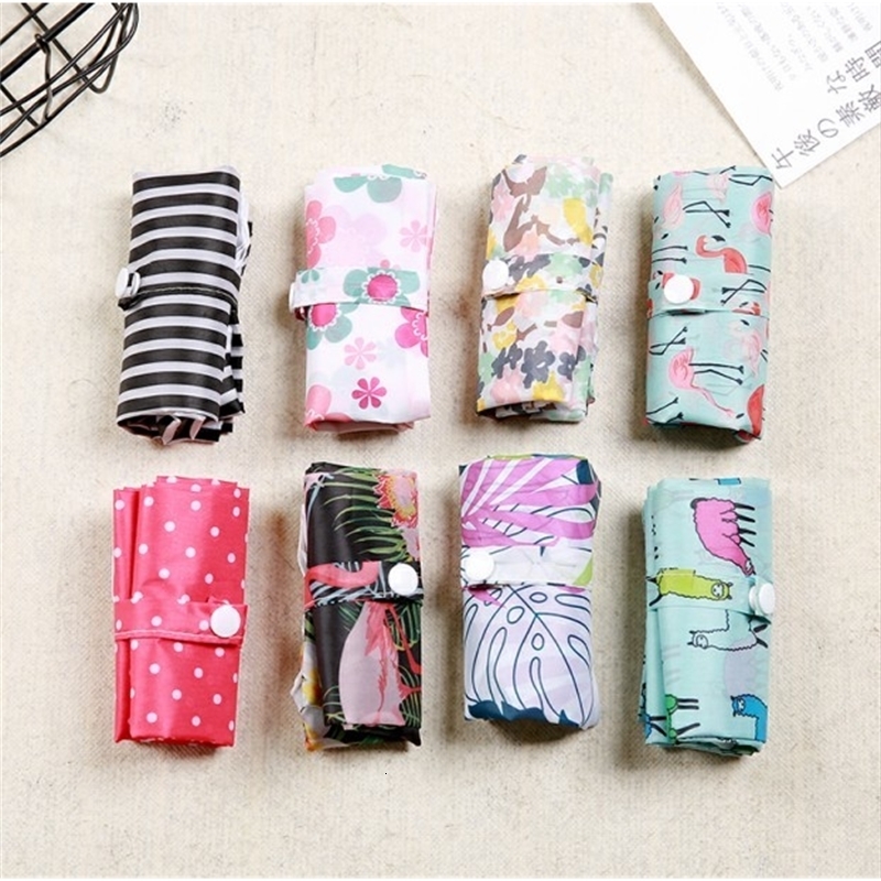 Eco Shopping Bag Fashion Foldable Reusable Tote Folding Pouch Convenient Largecapacity Storage 240925