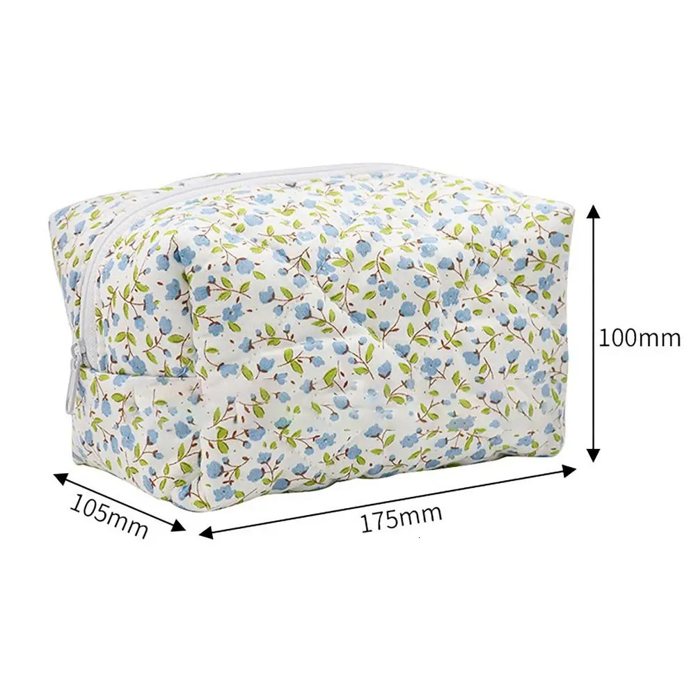 Makeup Bag for Women Flower Makeup Box Organizer Korean Flower Printing Womens Makeup Bag Travel Makeup Bag Beauty Box 241008
