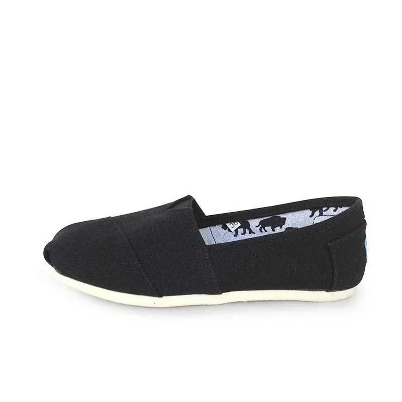 Mens and womens solid color Thomas shoes large size 35-45 breathable plain canvas plain shoes solid color soft leather linen shoes Y241011